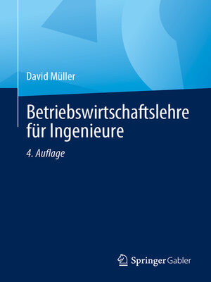 cover image of Betriebswirtschaftslehre für Ingenieure